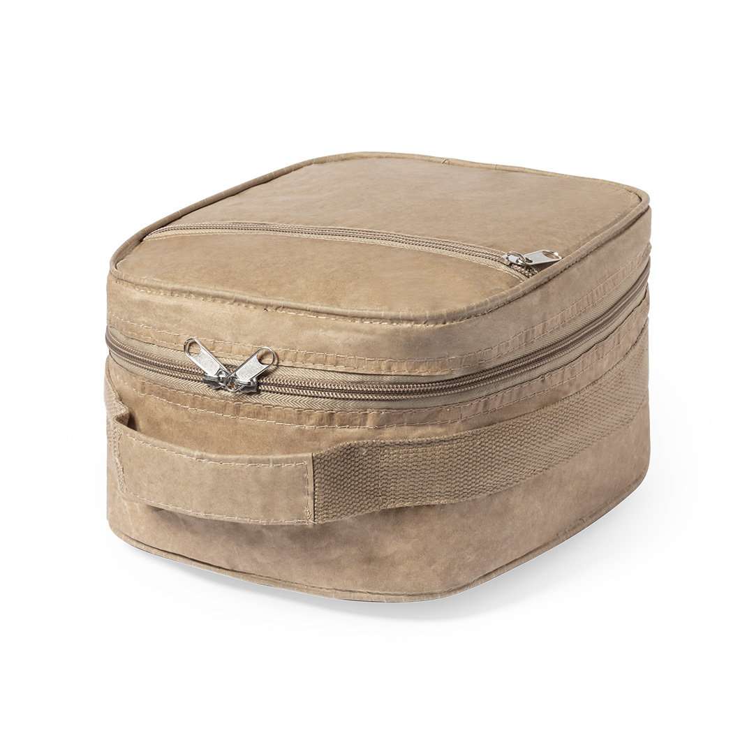 Nevera Kasam de papel reciclado con dos compartimentos y asa reforzada