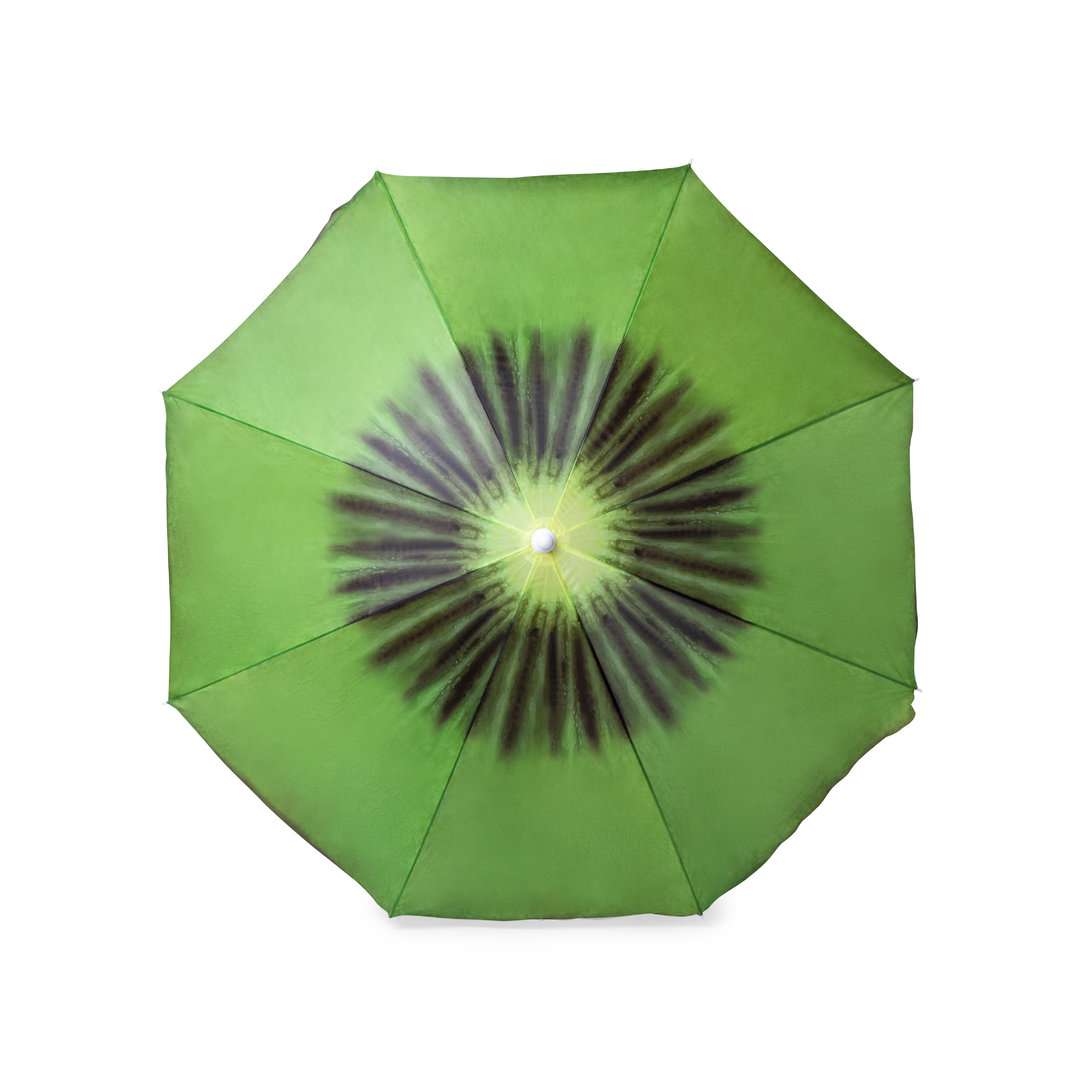 Sombrilla de Playa Colorida con Diseño Frutal y Faldones - 150 cm