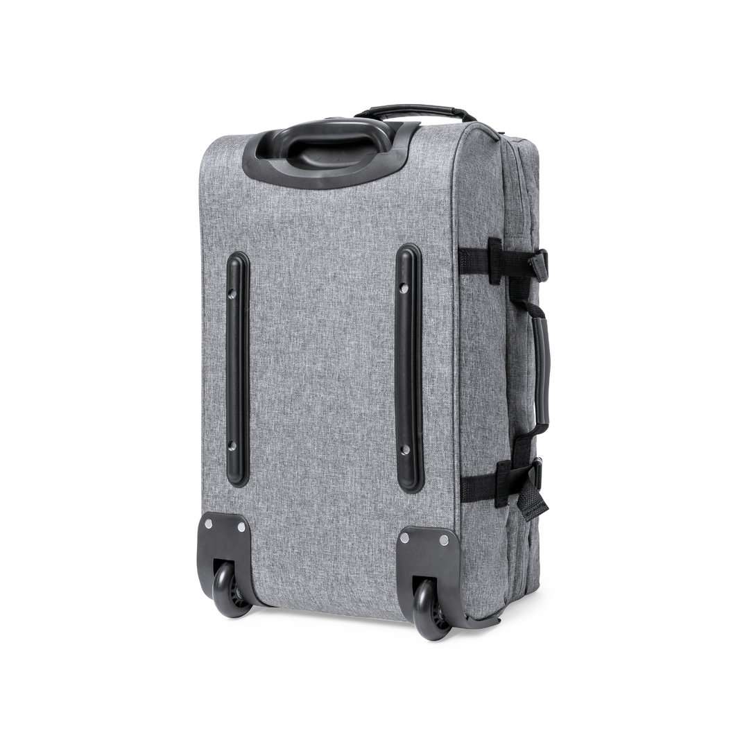 Trolley Nature de 300D RPET con cierre TSA y ruedas resistentes