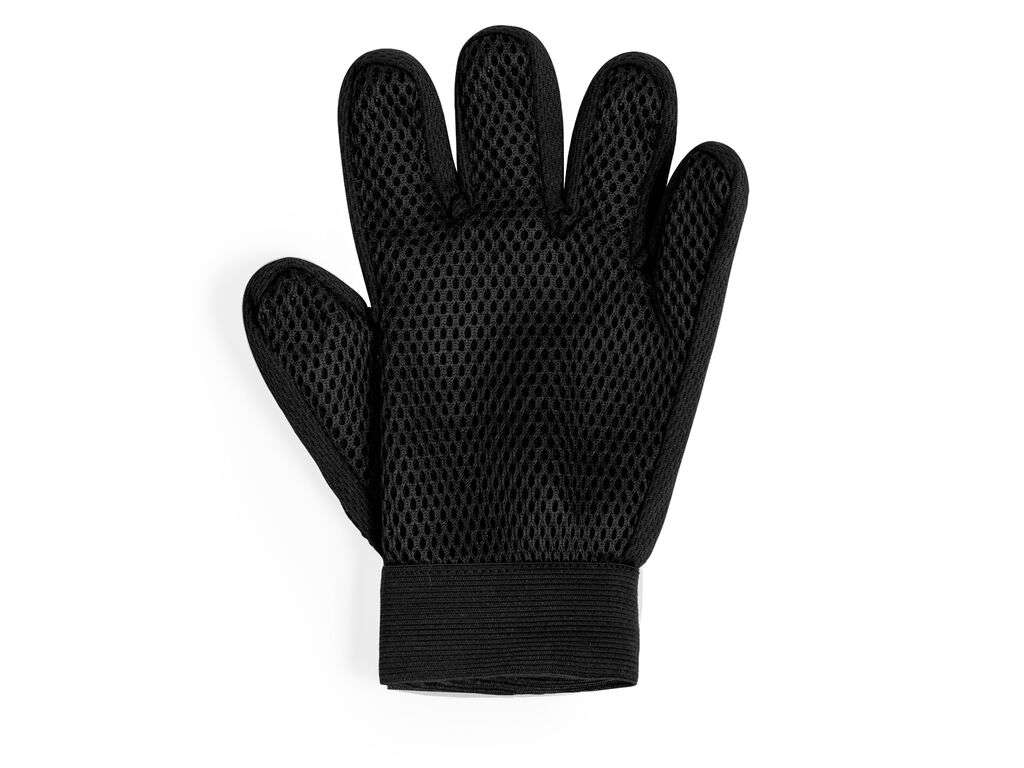 Guante para cepillar mascotas con cerdas de TPR y velcro ajustable