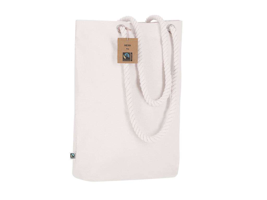 Bolsa de algodón natural Fairtrade resistente y sostenible