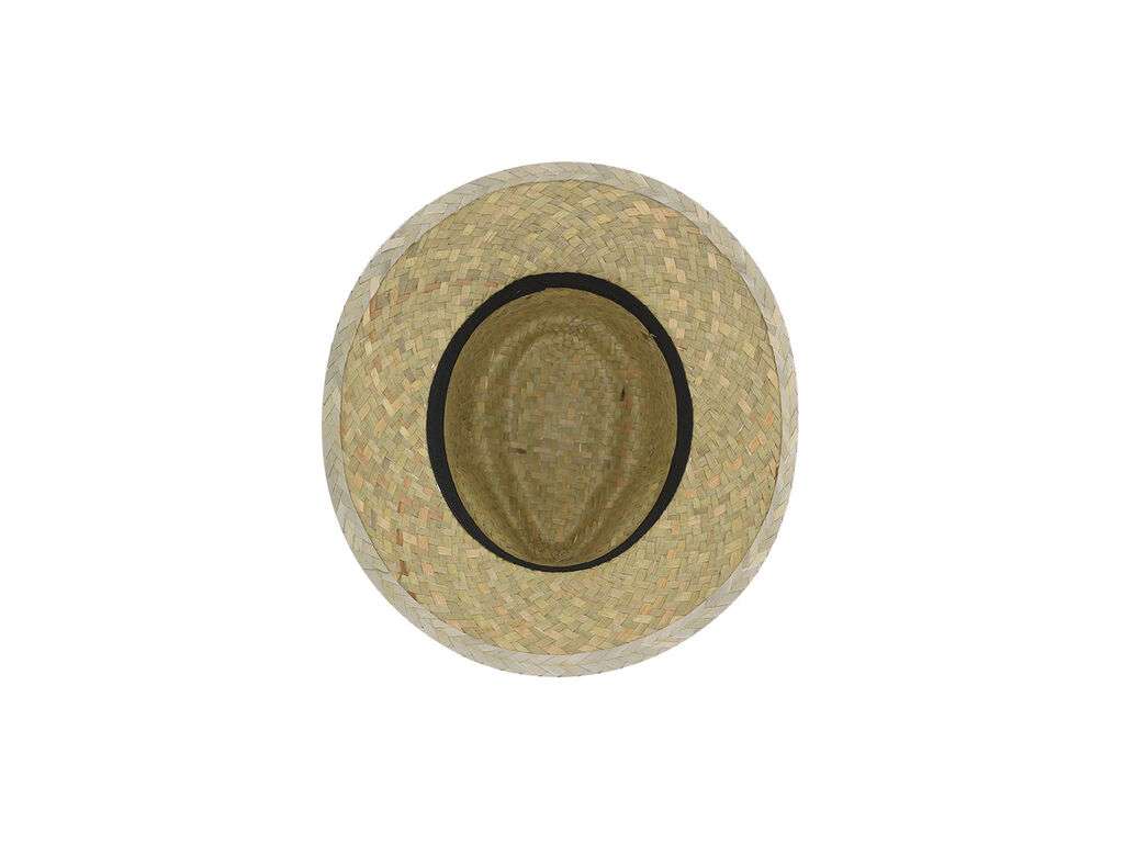 Sombrero de paja verde natural trenzada con cinta interior cómoda