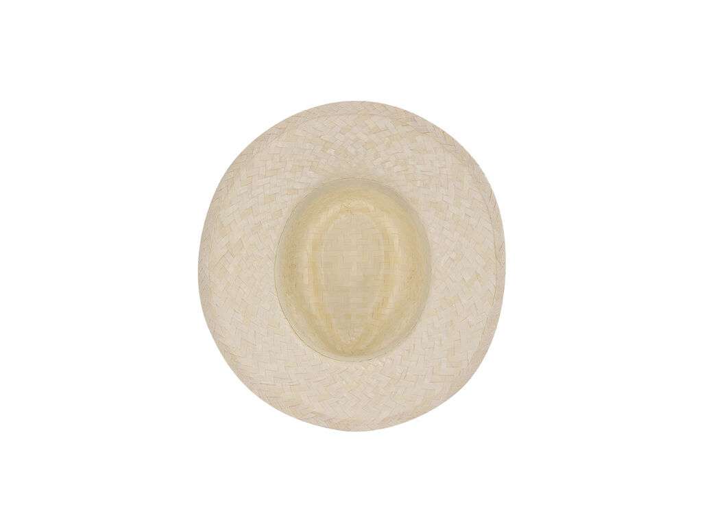 Sombrero de paja blanco trenzado con cinta interior cómoda