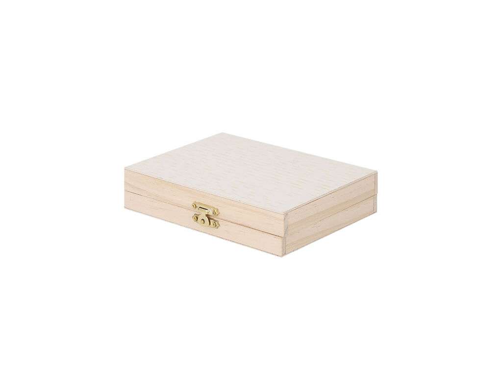 Set de 24 piezas para colorear en estuche de madera con cierre metálico