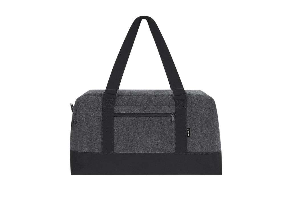 Bolso de fieltro RPET Yusof con cierre y asa bandolera ajustable