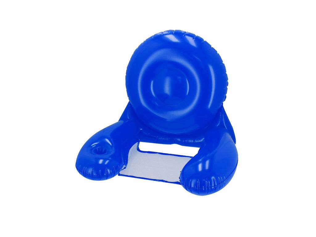 Sillón Kokoro con reposabrazos en PVC resistente y poliéster blanco