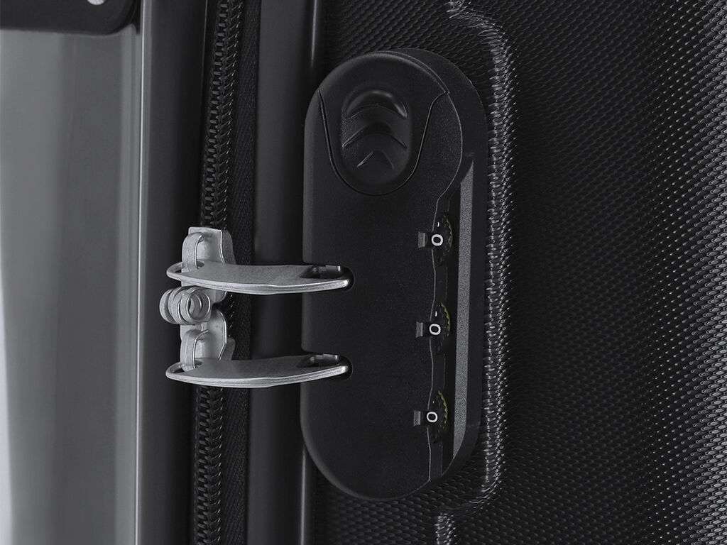 Trolley Pletux con protector transparente y cierre de seguridad