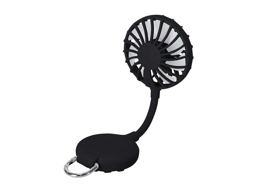 Ventilador multiposición con soporte ajustable y batería recargable