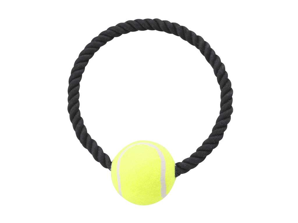 Juguete mordedor con pelota para perros, ideal juegos interactivos