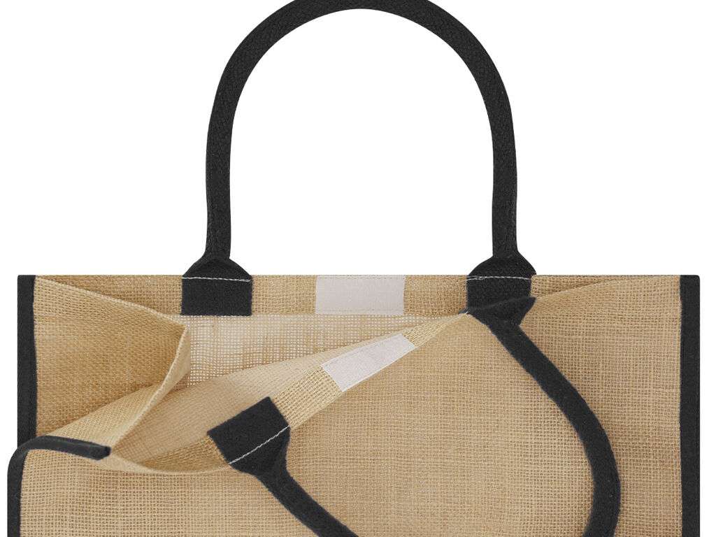 Bolsa de Yute 300 g/m2 con asas reforzadas y cierre de velcro