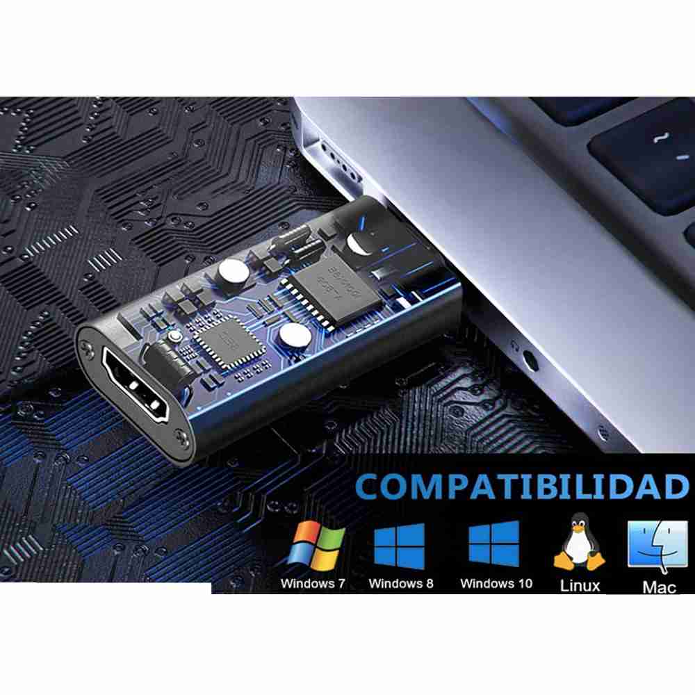 Hdmi Convertidor Video Capturadora De Video Audio 1080p 30fps