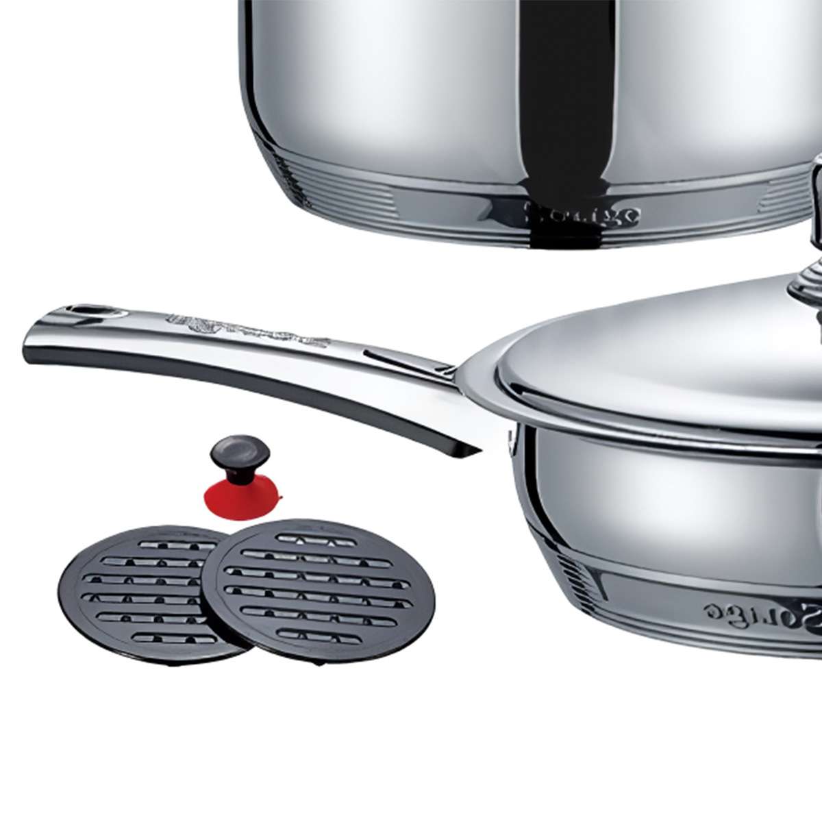 Batería de Cocina Almalux® de 16 piezas en Acero Inoxidable compatible con inducción