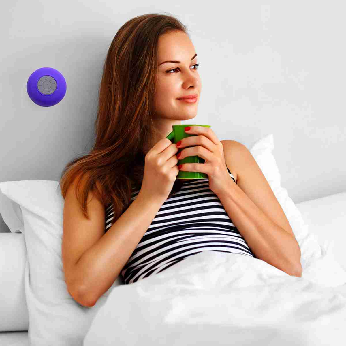 Altavoz Bluetooth® impermeable para Ducha - Playa ó Piscina Azul