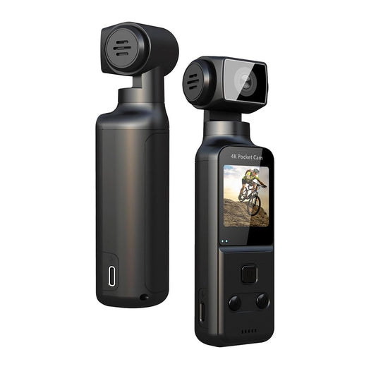 Cámara Corporal 4K Almalux® con Micrófono Externo – Rotación 270°, Estabilización de Imagen, WiFi y Grabación Ultra HD