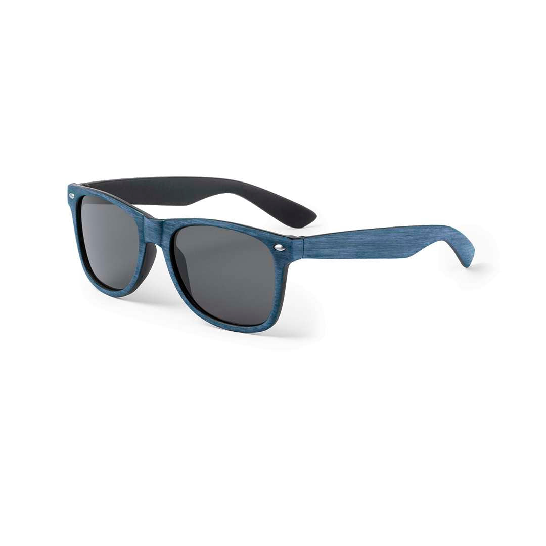 Gafas de sol Leychan con montura efecto madera y lentes ahumadas