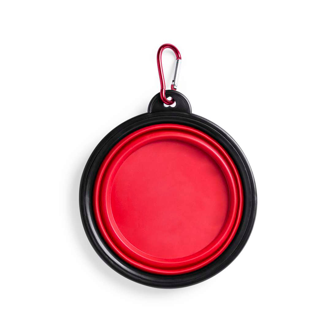 Bowl Plegable para Mascotas 450ml con Mosquetón Metálico