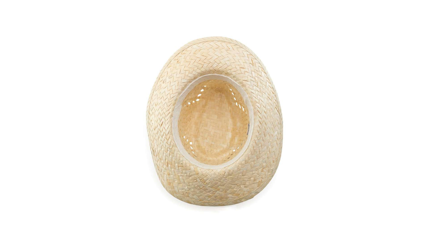 Sombrero de paja blanco Lúa con cinta interior cómoda y ventilación