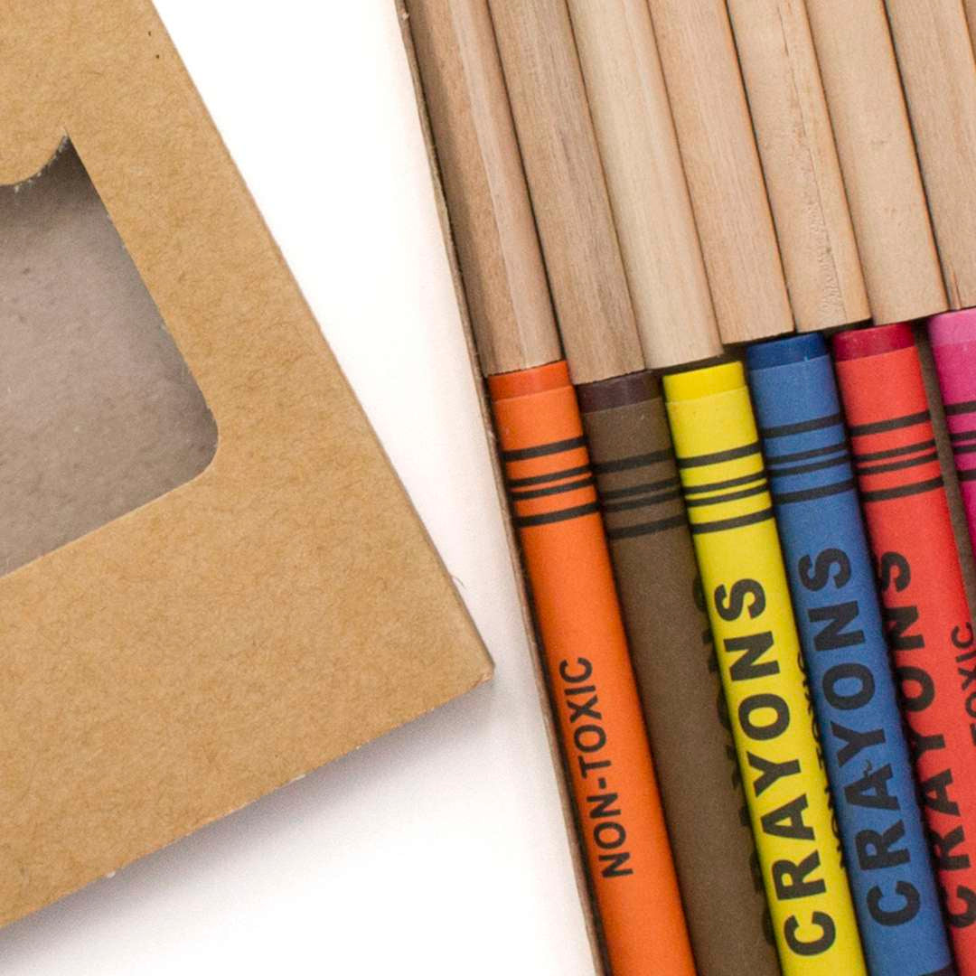 Set de 19 piezas Aladín con ceras y lápices en estuche natural