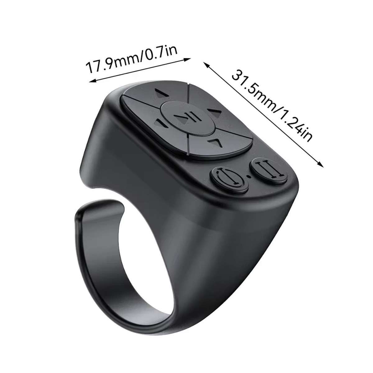 Anillo de Control Remoto Almalux®, Diseño Ergonómico, Control Bluetooth para Controlar Remotamente TikTok, Selfies, Me Gusta, Subir y Bajar