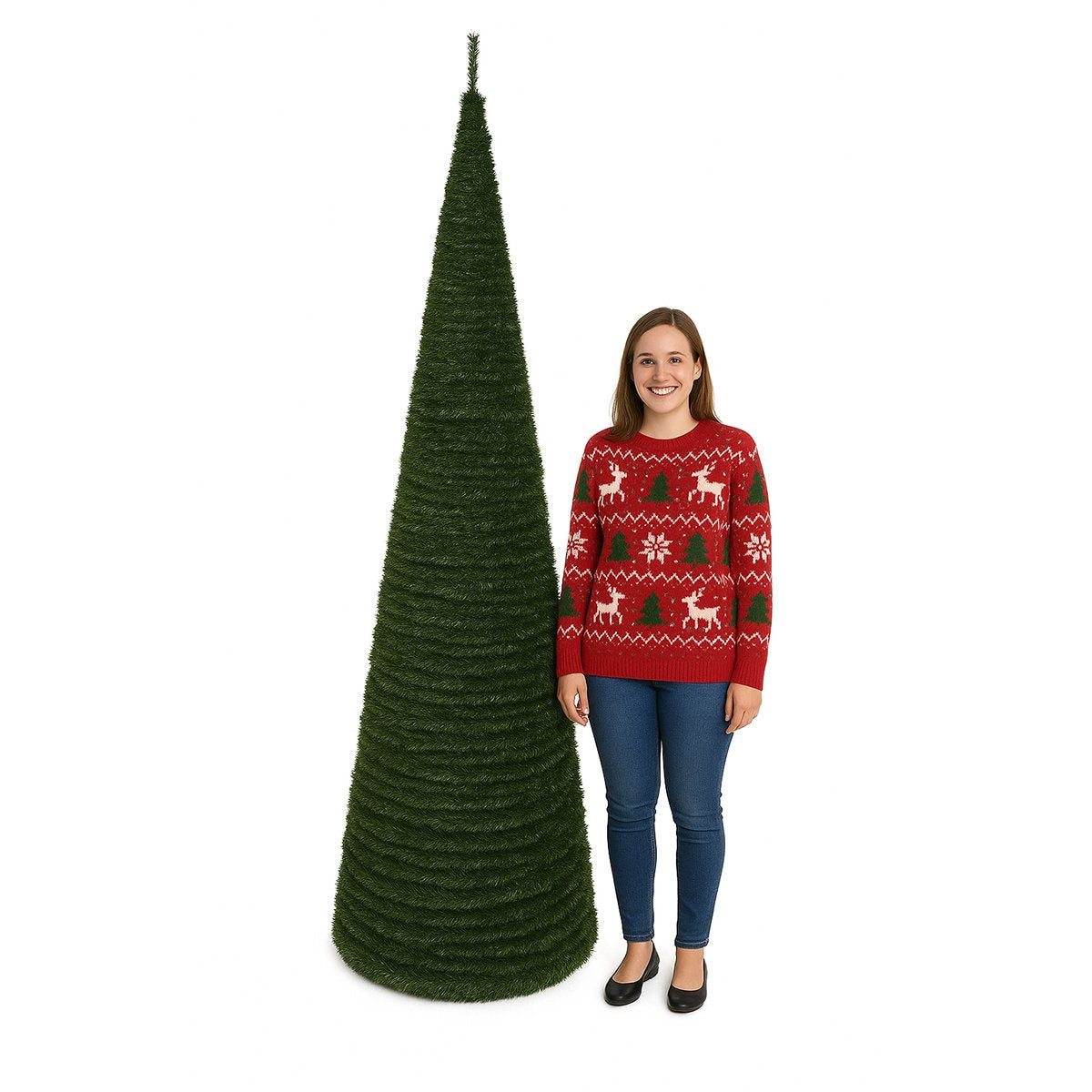 Árbol de Navidad Almalux® PopUp 150 cm – Plegable, Verde con Decoraciones ó Básico | Montaje Rápido y Fácil Almacenaje