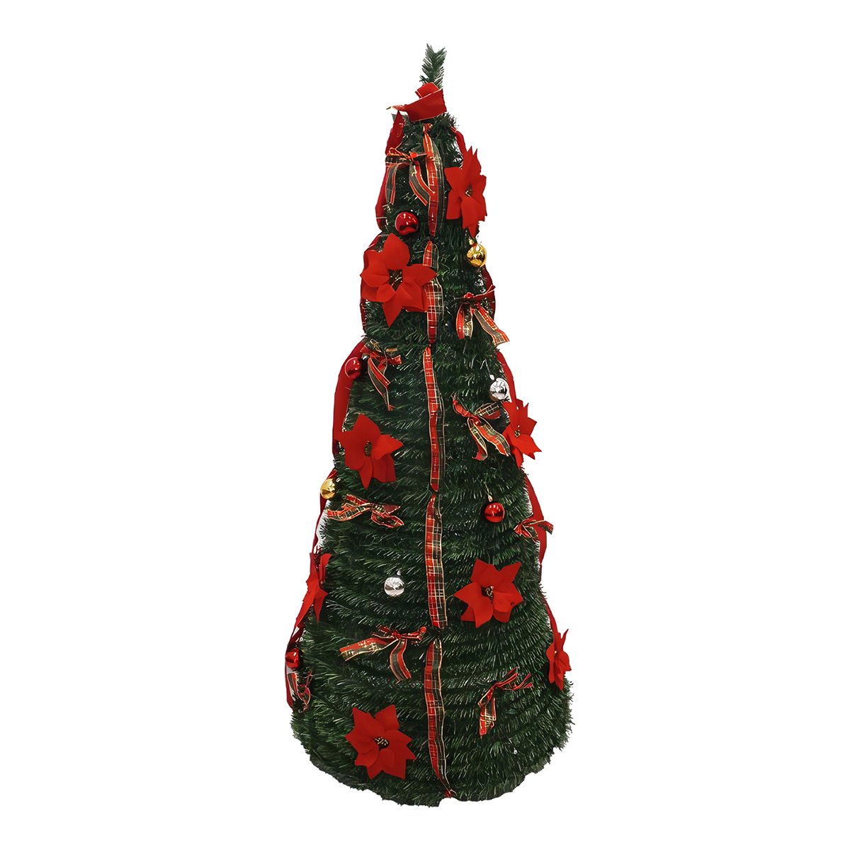 Árbol de Navidad Almalux® PopUp 150 cm – Plegable, Verde con Decoraciones ó Básico | Montaje Rápido y Fácil Almacenaje