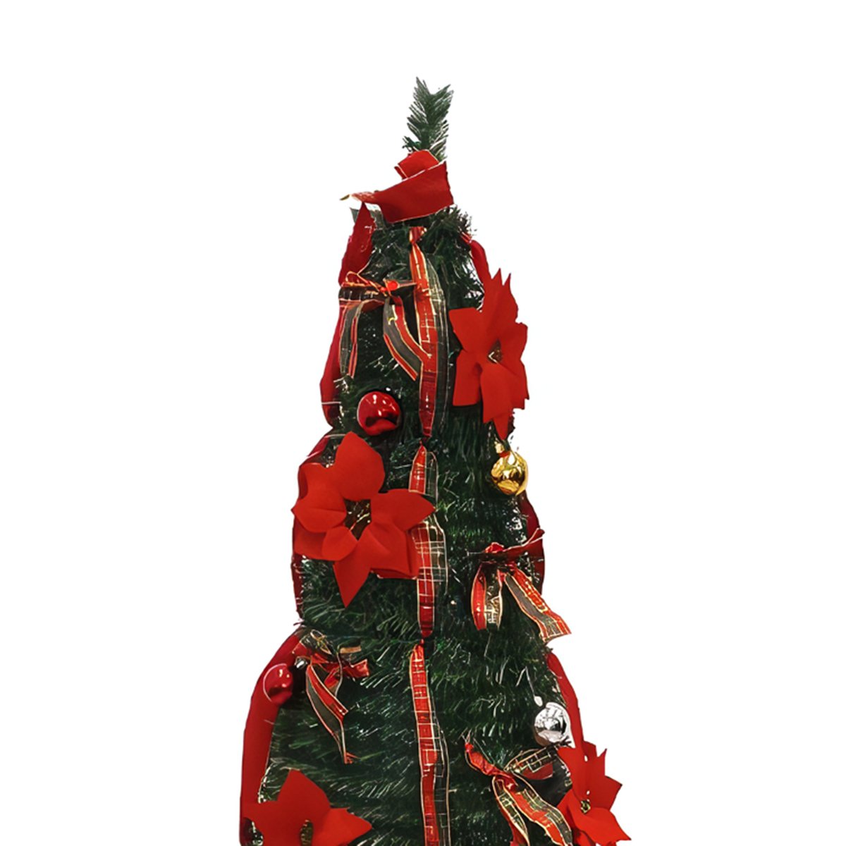 Árbol de Navidad Almalux® PopUp 150 cm – Plegable, Verde con Decoraciones ó Básico | Montaje Rápido y Fácil Almacenaje
