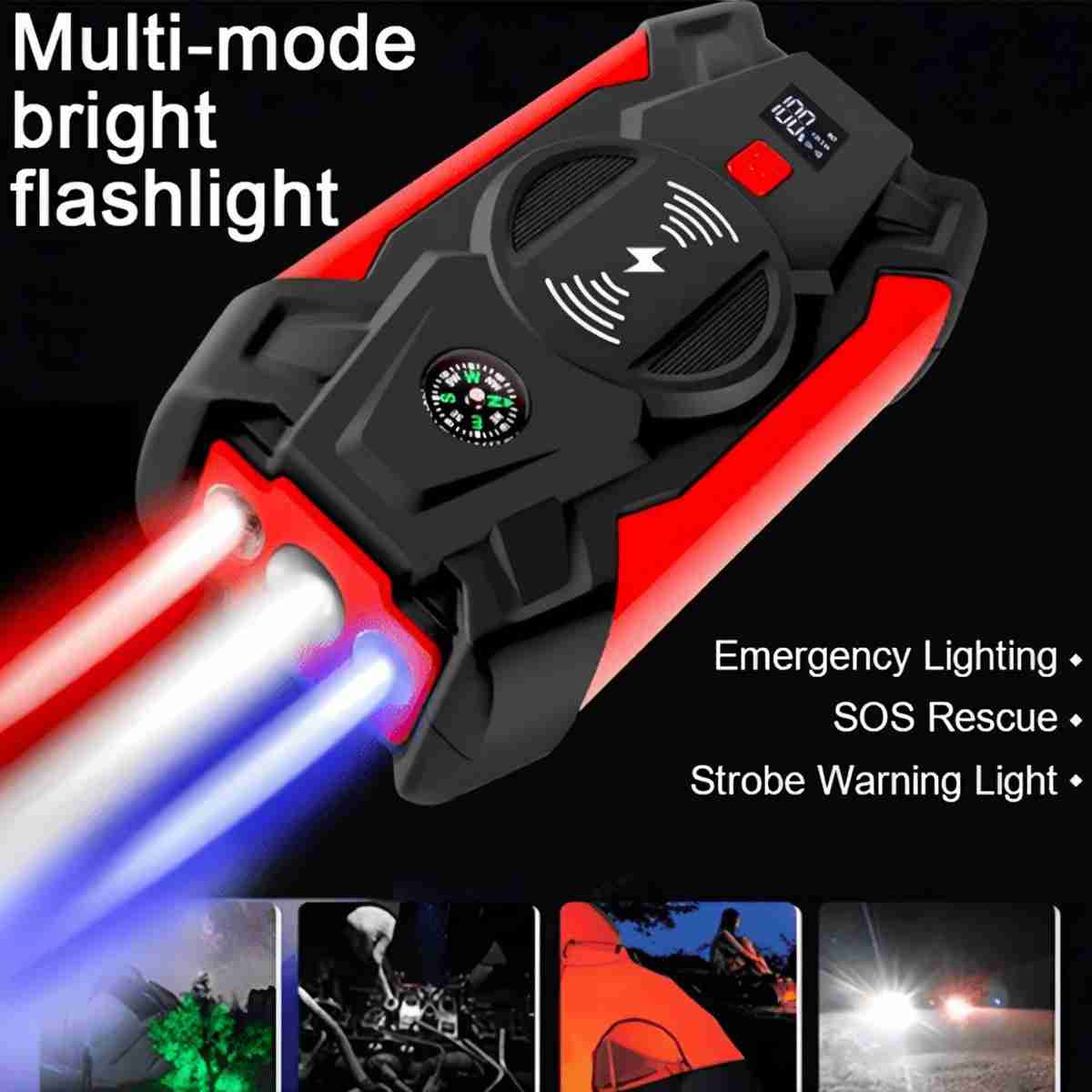 Kit de Arranque de Batería de Coche con Bomba de Aire de 26000mAH Almalux® Q-X7