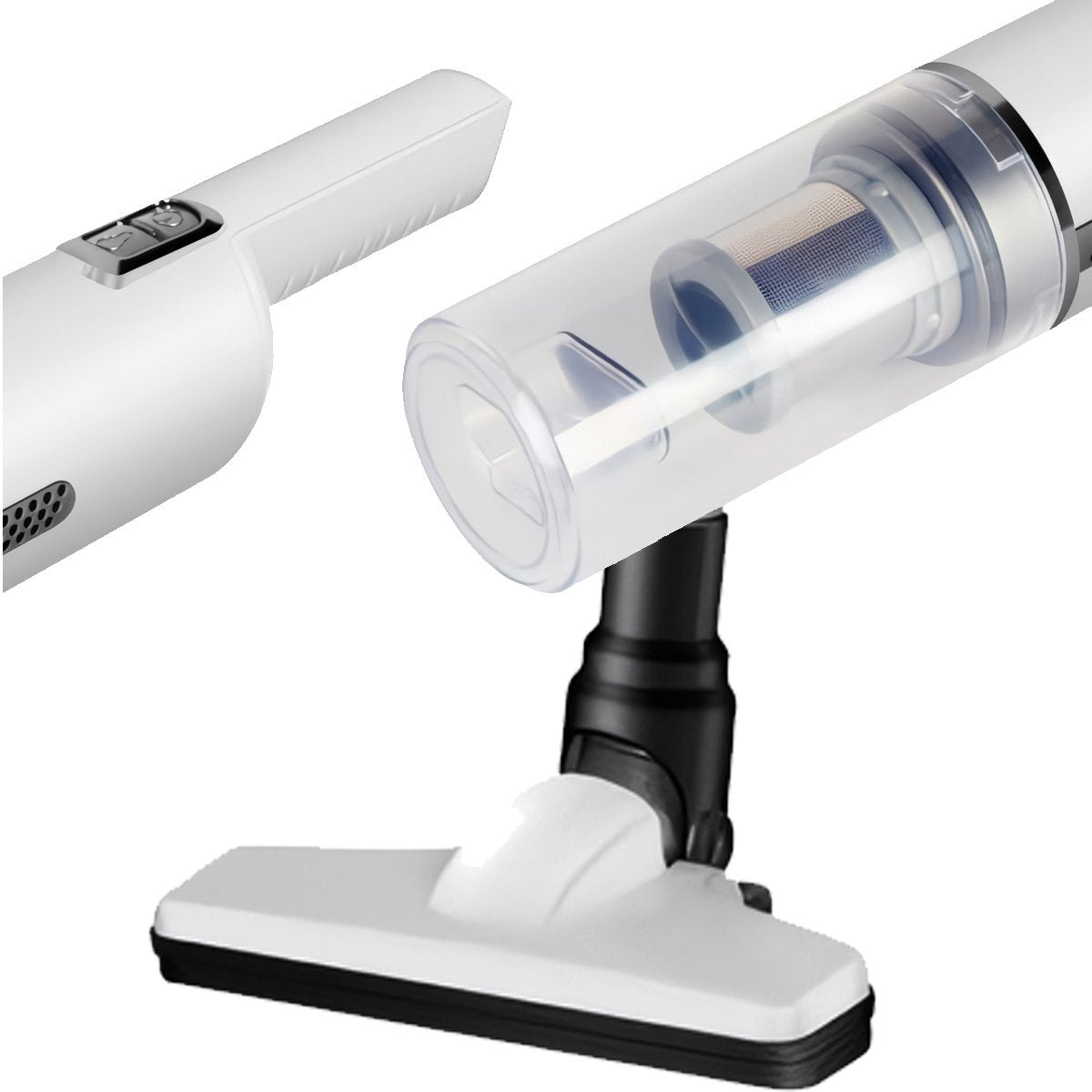 Aspiradora inalámbrica Almalux® para casa y coche, 120W, depósito 0.2L, filtro HEPA+