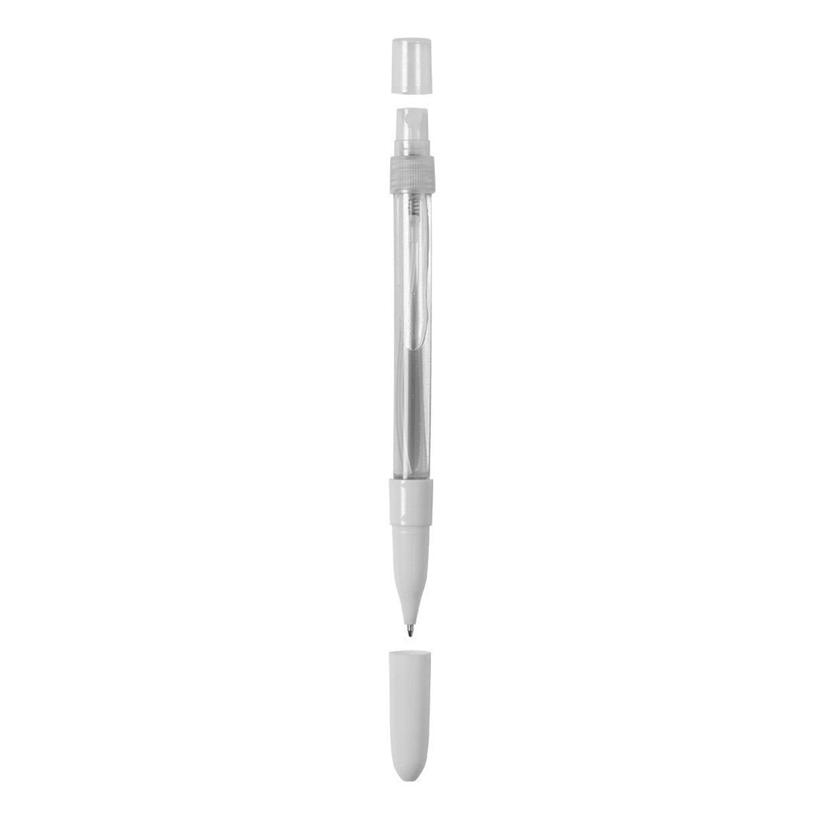 Bolígrafo higienizante Almalux® con pulverizador recargable integrado y capucha protectora