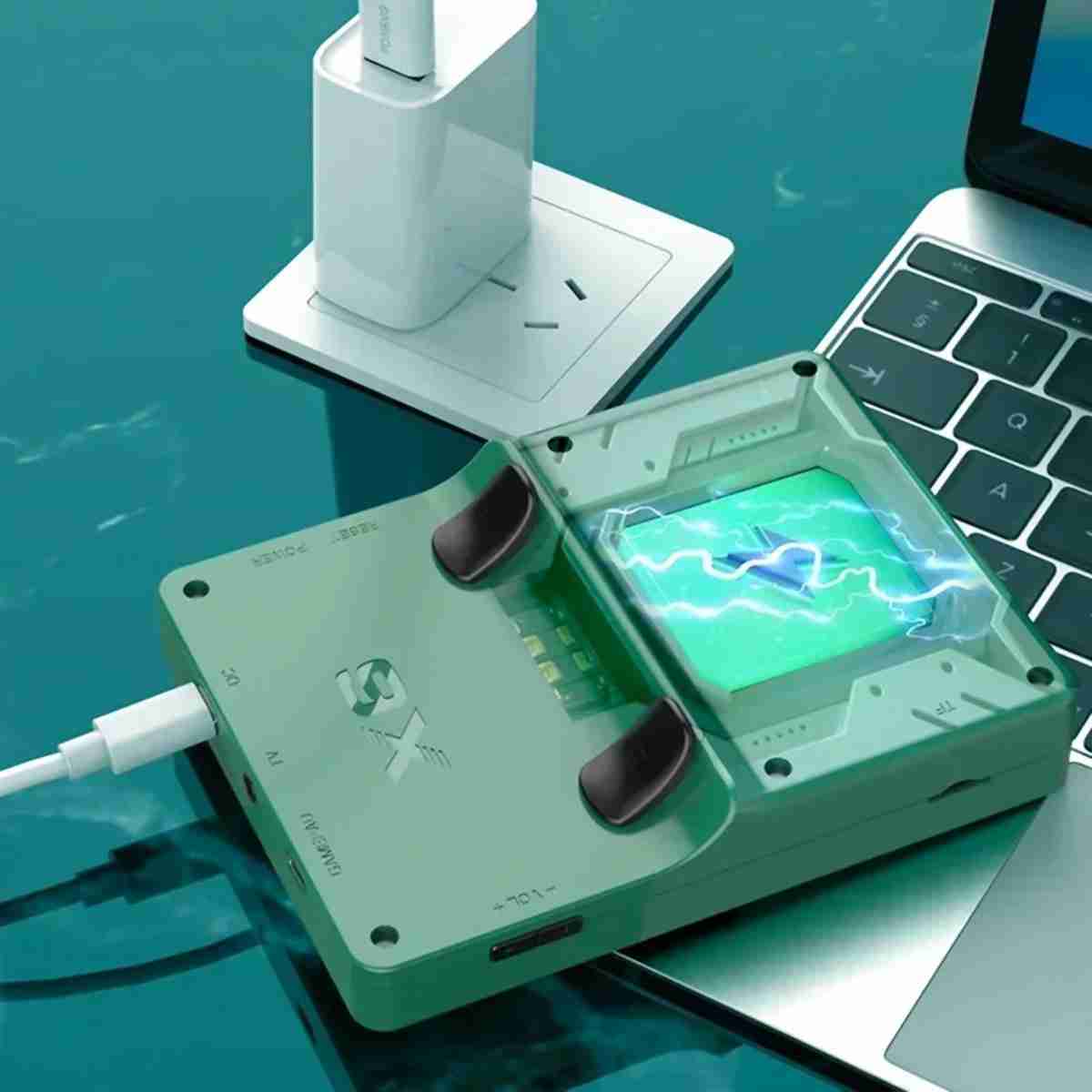 Consola Portátil Almalux® X6 de 32 bits - Con más de 10000 Juegos - Soporte para 11 Simuladores - Extensión de Tarjeta MicroSD - 3.5 pulgadas - Negra