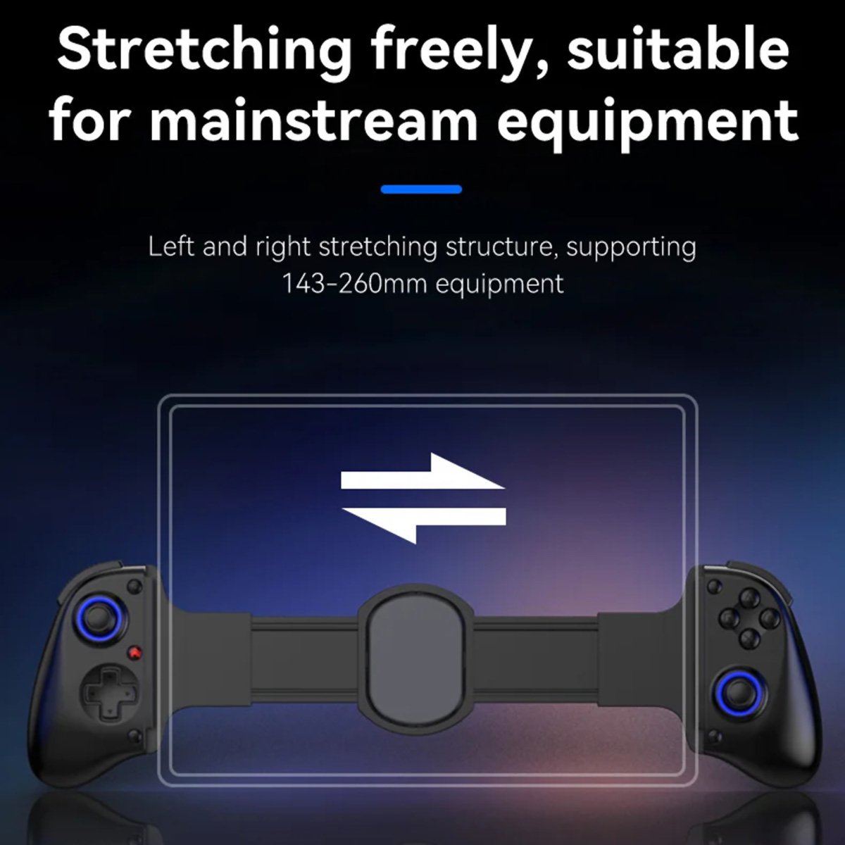 Controlador de juegos Almalux® inalámbrico Extensible D11 para SWITCH/Android/Apple IOS, Tablet, PS3/PS4/XBOX, Gamepad de Streaming