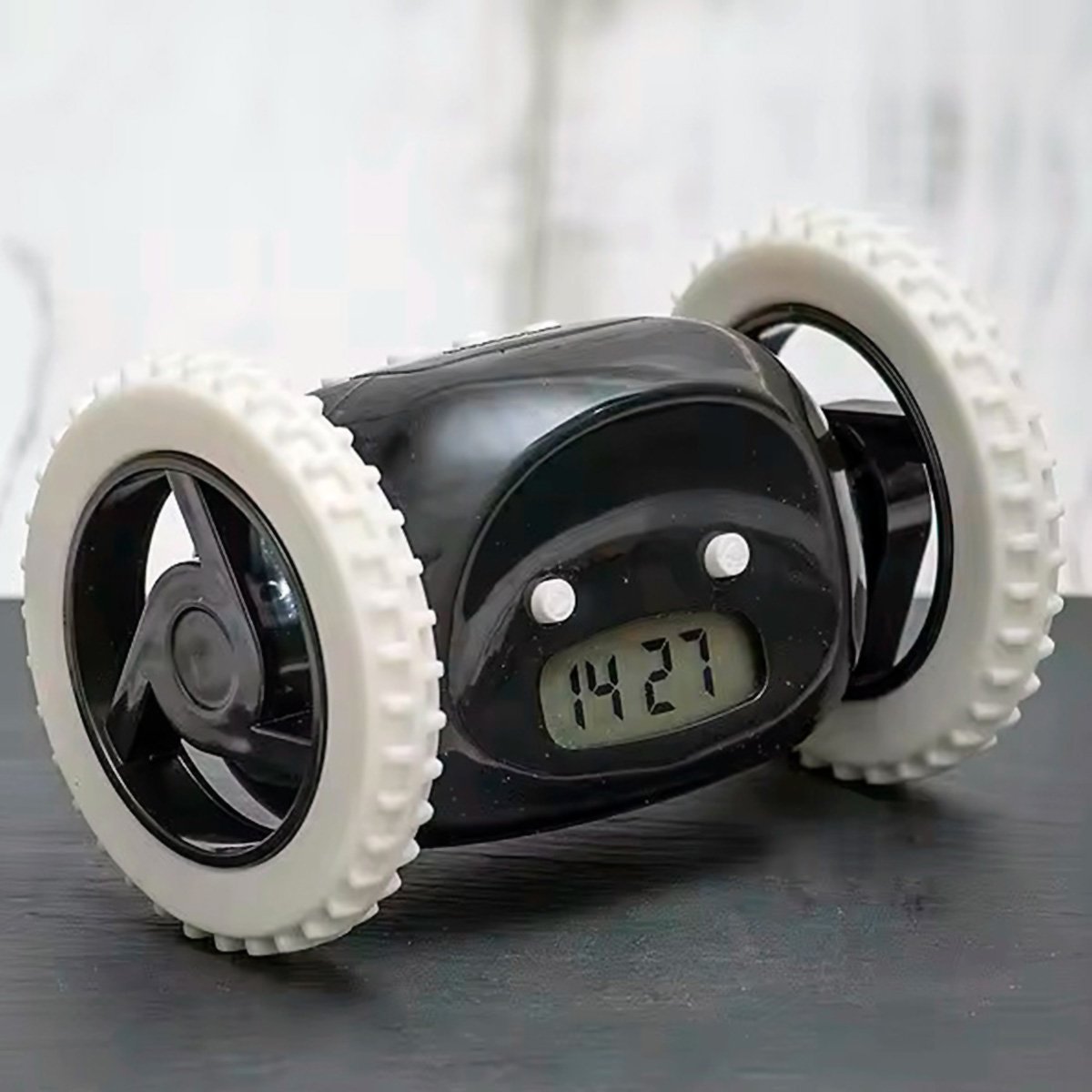Reloj Despertador Fugitivo Almalux® con Ruedas | Despertador que Corre y se Esconde | Alarma Fuerte para Dormilones