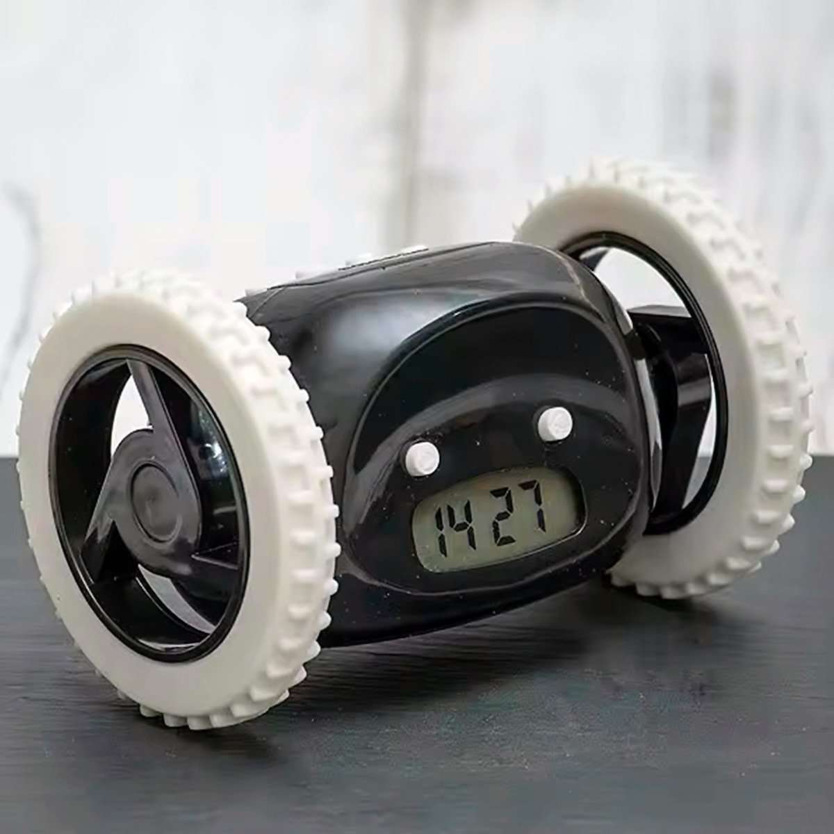 Reloj Despertador Fugitivo Almalux® con Ruedas | Despertador que Corre y se Esconde | Alarma Fuerte para Dormilones