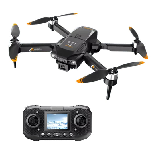 Dron Almalux® F205 con Cámara Dual 4K HD – Control Remoto con Pantalla, Motor Sin Escobillas, FPV Wifi y Giro 360°