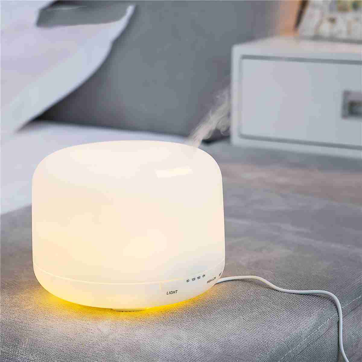 Difusor de Aceites Esenciales - Humidificador de Aire Ultrasónico FT818 con Control Remoto de 500ml