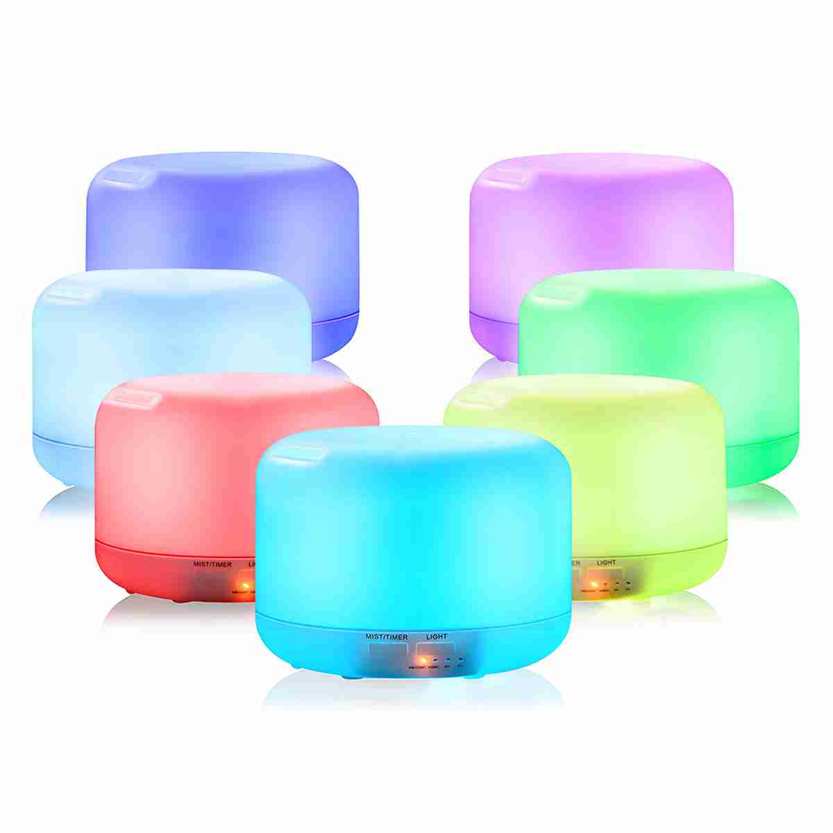 Difusor de Aceites Esenciales - Humidificador de Aire Ultrasónico FT818 con Control Remoto de 500ml