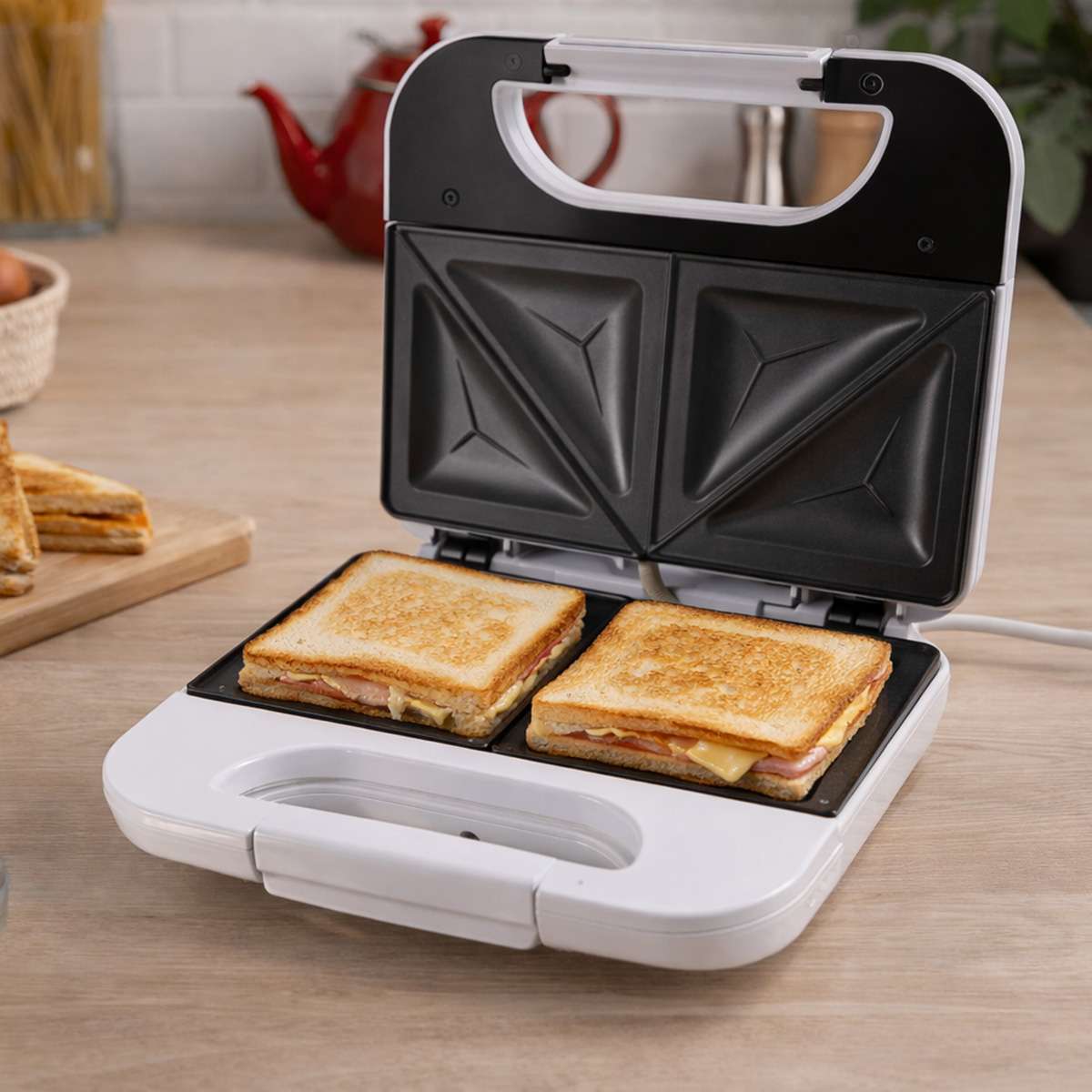 Sandwichera Almalux® 750W Antiadherente - Deliciosos sándwiches calientes en pocos minutos