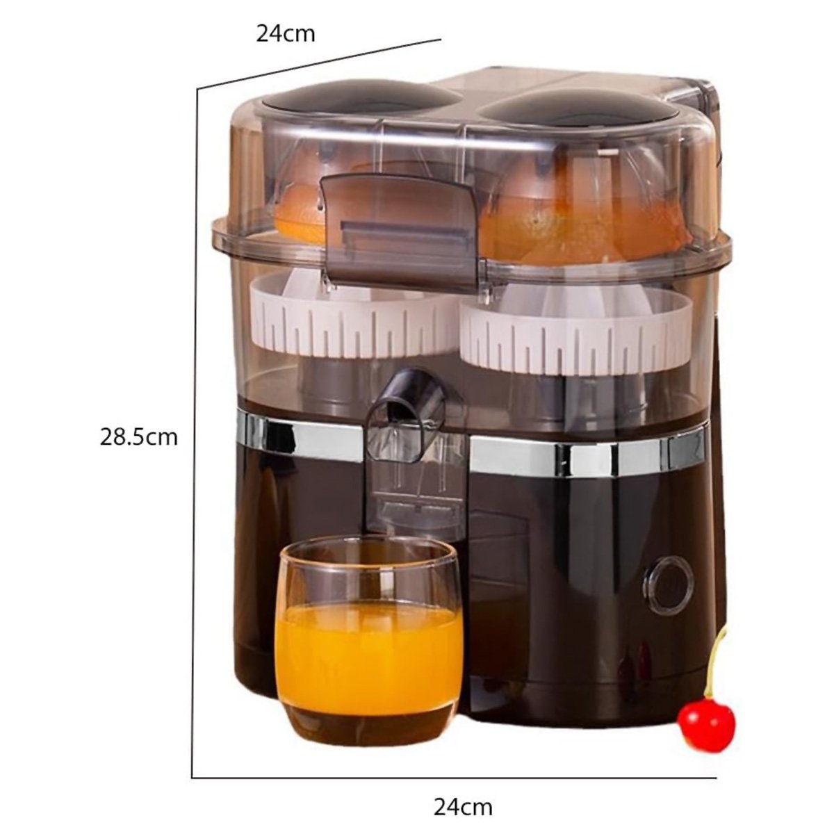 Exprimidor Eléctrico de doble cabezal Almalux® "Dual Extremme Juicer", 100W, 15000 RPM – Máxima Extracción y Comodidad