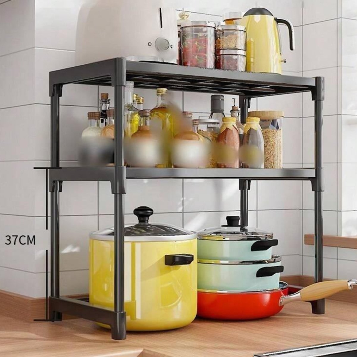 Estantería Organizadora Almalux – Ahorro de Espacio sobre Microondas