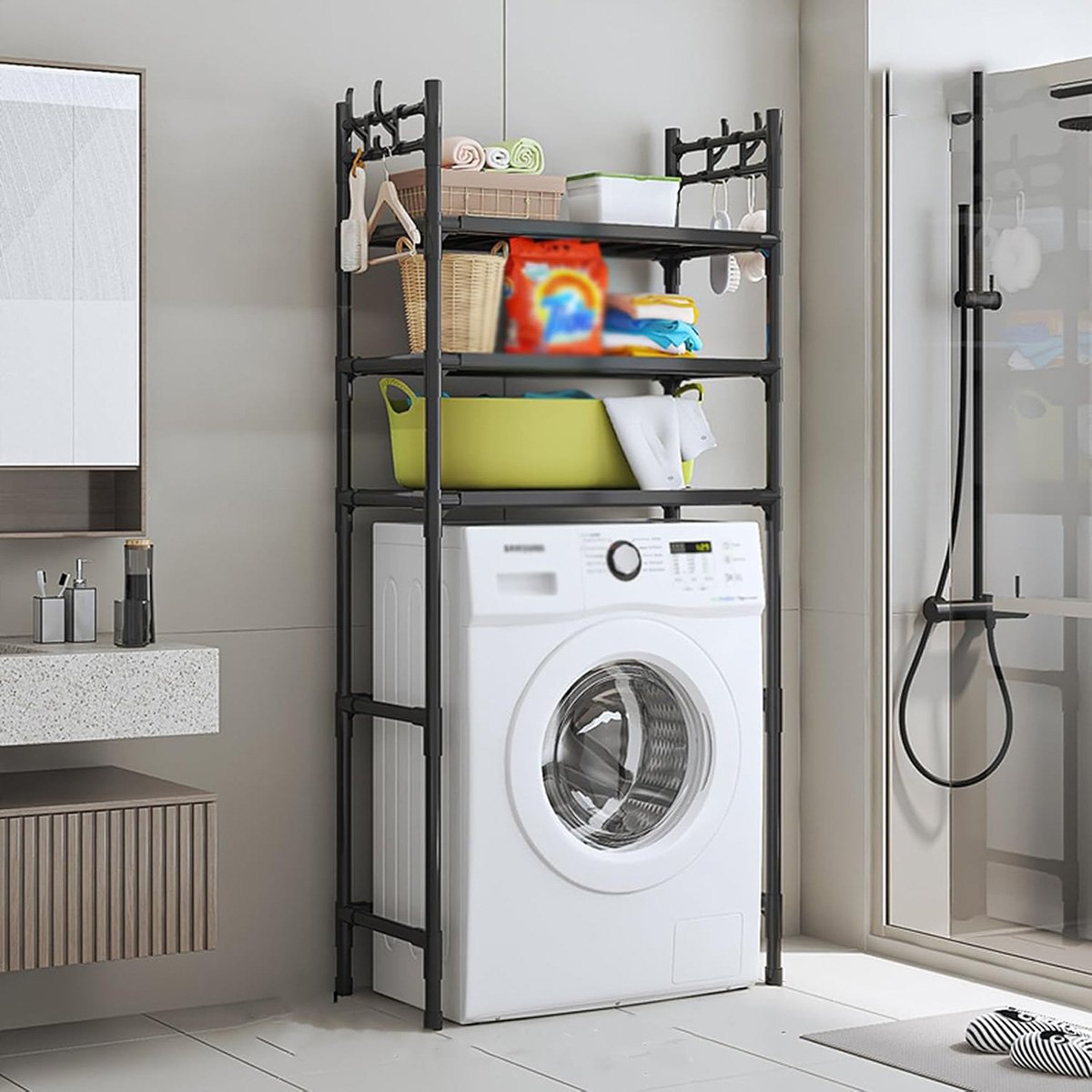 Estantería Ahorra Espacio Almalux – Organización Inteligente para Baño, Lavadora o Secadora
