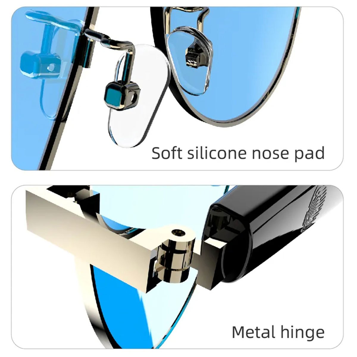 Gafas Inteligentes Almalux® Aviator con Bluetooth – Gafas de Sol con Audio, Micrófono, Asistente de Voz y Protección UV | IPX4 | 6-7h de Música