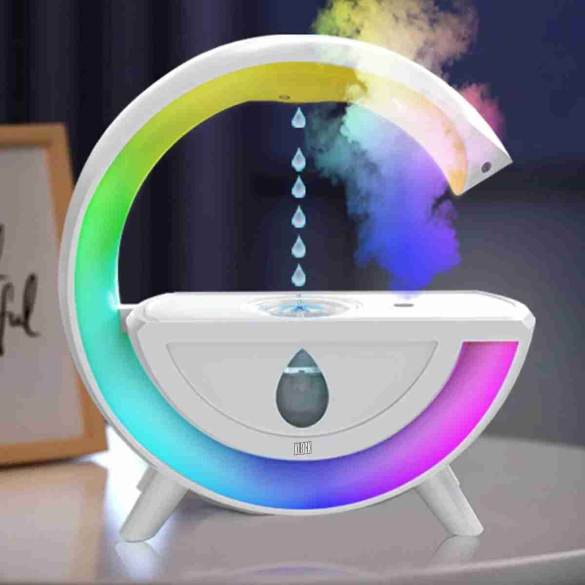 Humidificador Almalux® antigravedad - difusor creativo de aromaterapia - lámpara de mesa RGB - luz nocturna para oficina y dormitorio