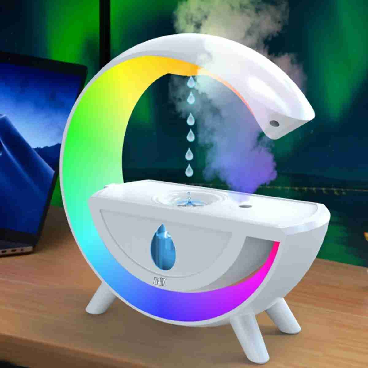 Humidificador Almalux® antigravedad - difusor creativo de aromaterapia - lámpara de mesa RGB - luz nocturna para oficina y dormitorio