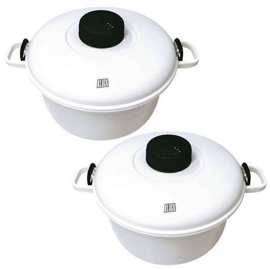 2 x Olla a presión Almalux® para microondas - capacidad 2,8 litros (Pack de 2 unidades)