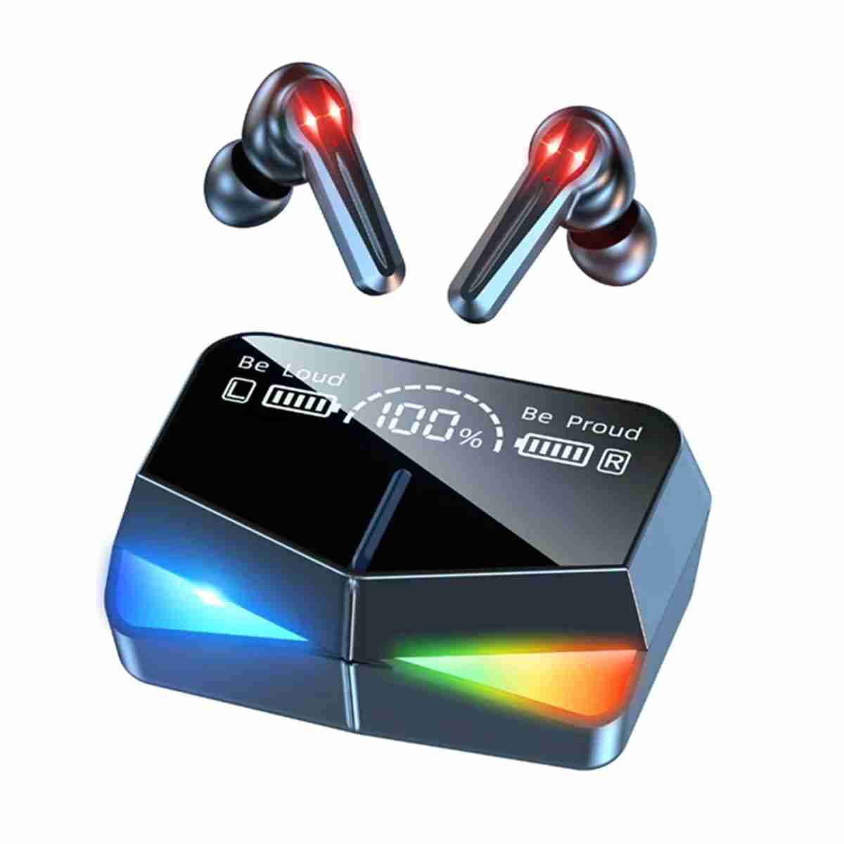 Auriculares inalámbricos Gaming True Wireless con reducción de ruido y estuche de carga inalámbrico