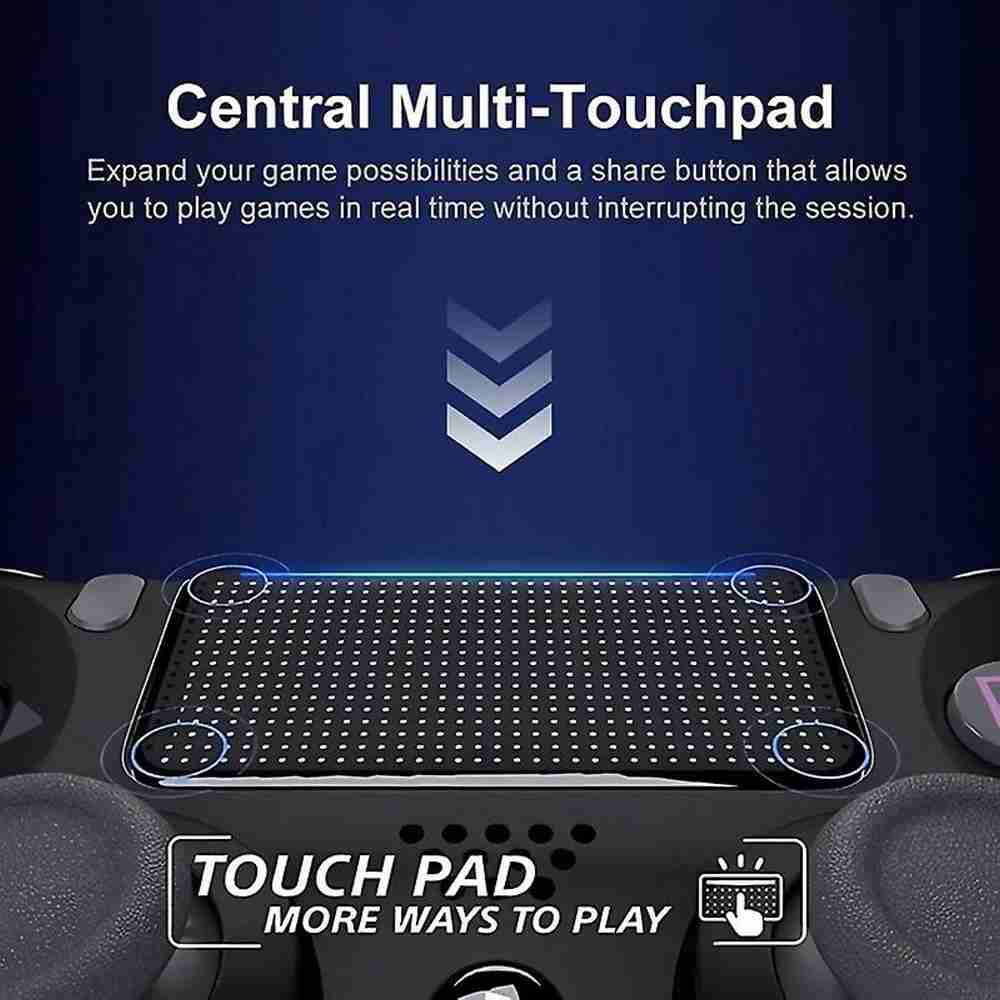 Mando P4 BLANCO/ROJO compatible con PS4 Play Station 4