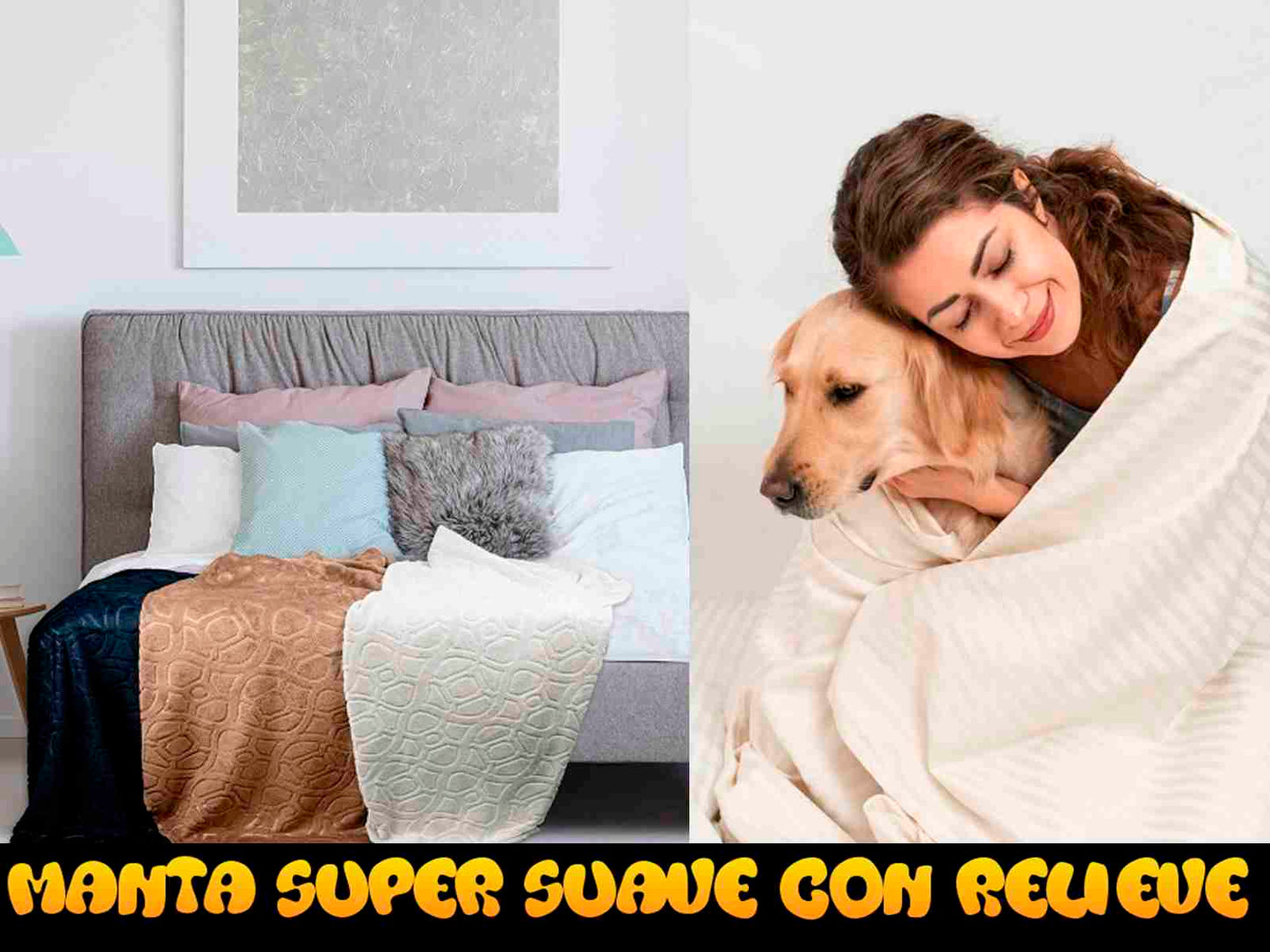 Manta super suave con relieve 220g