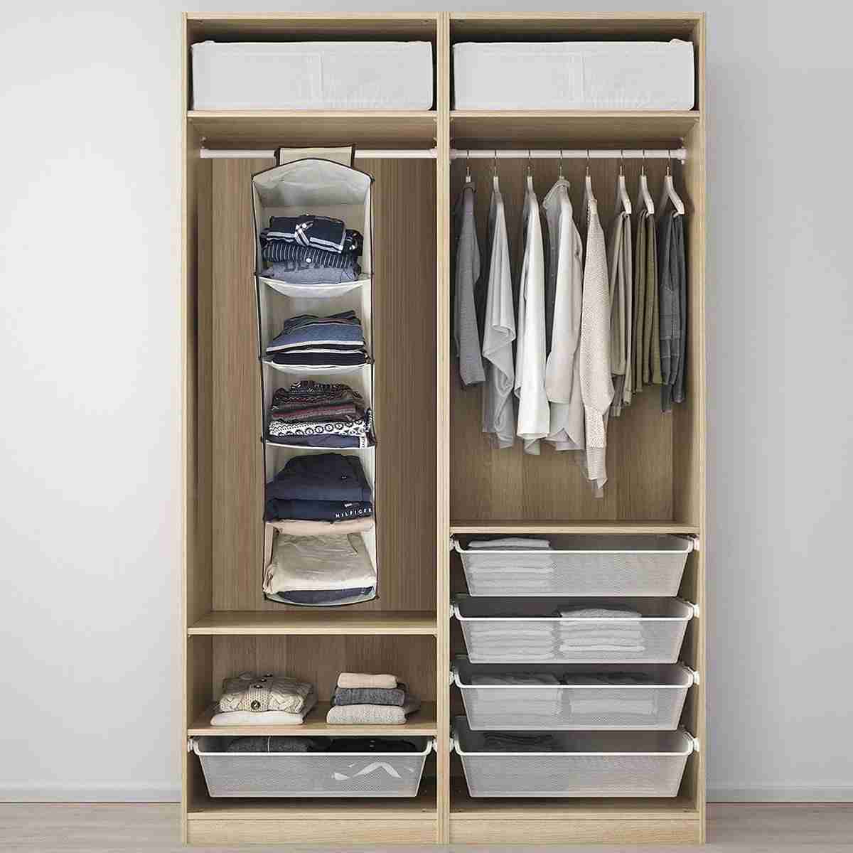 Organizador Armario Colgante y Plegable Almalux® con 5 estantes - 30x30x100 cm