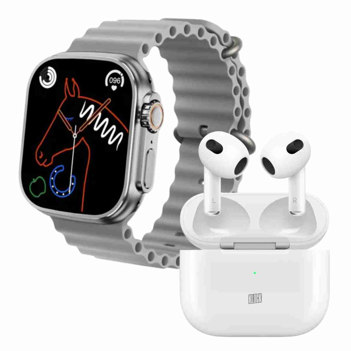 Pack Deportivo Smartwatch Almalux® S8Ultra y Auriculares Bluetooth Almalux®® Pro 6S