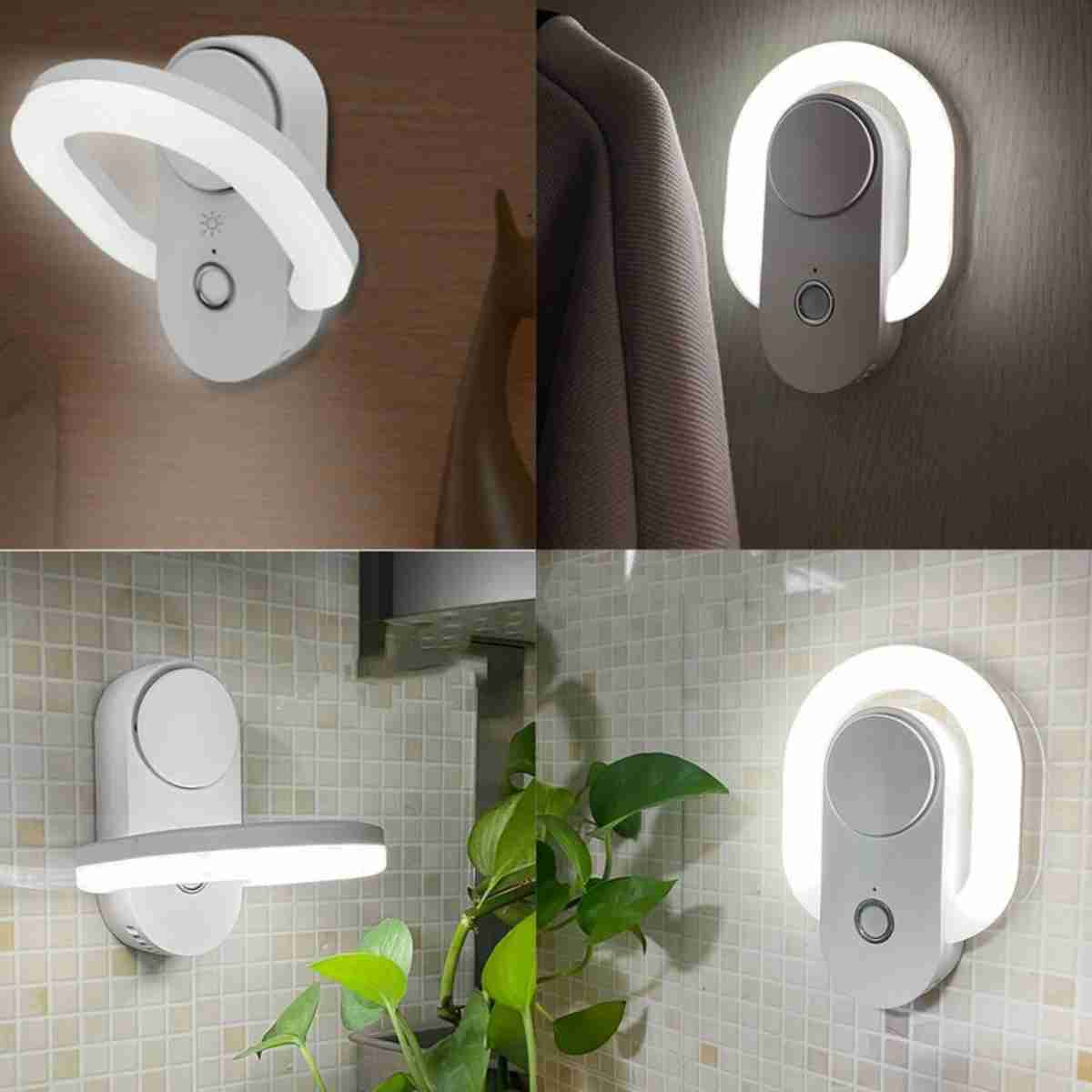 Luz nocturna Almalux® con sensor de movimiento - difusor de aromaterapia y purificador de aire